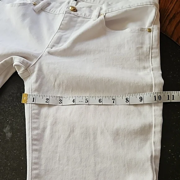 Juicy Couture White Mid Rise Skinny  Stretch Jeans Size 29 - Picture 15 of 16